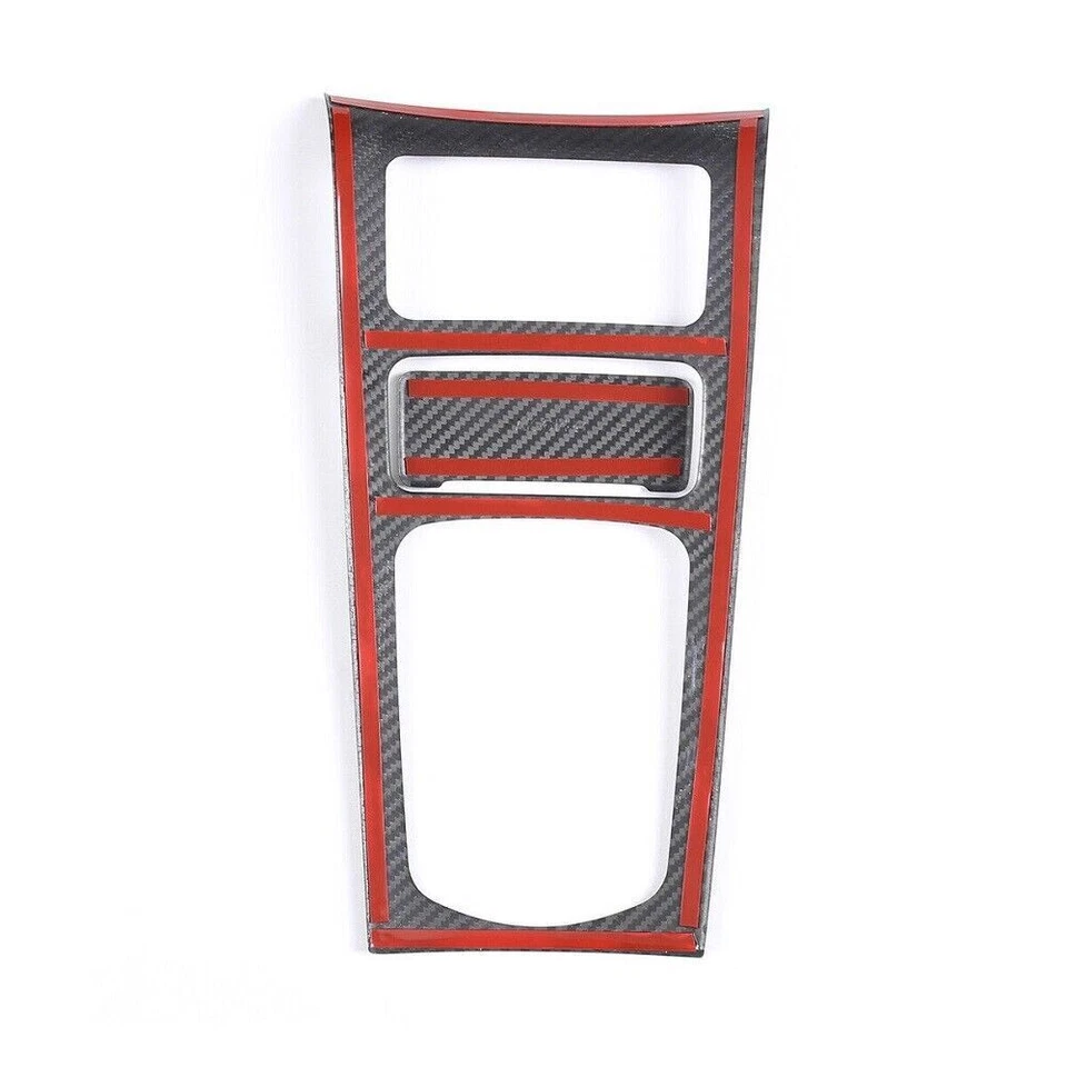 Embellecedores de cambio de marchas de consola central de coche de fibra de carbono para Porsche Cayenne 2011-2017 Foto 4 de 4