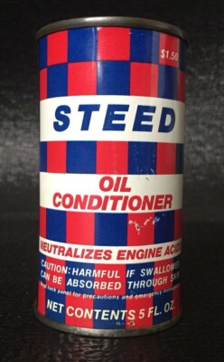 Vnt STEED OIL CONDITIONER CAN UNOPENED 5 FL. OZS. STEED INDUSTRIES INC ITASCA IL