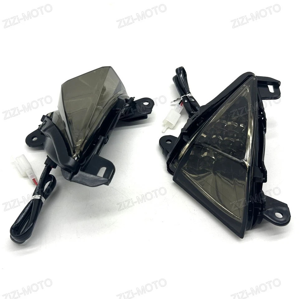 Smoke Front LED Turn Signal Light Fits Kawasaki Ninja ZX14/ZX14R 2006-2023 ZX6R - Image 3 of 4
