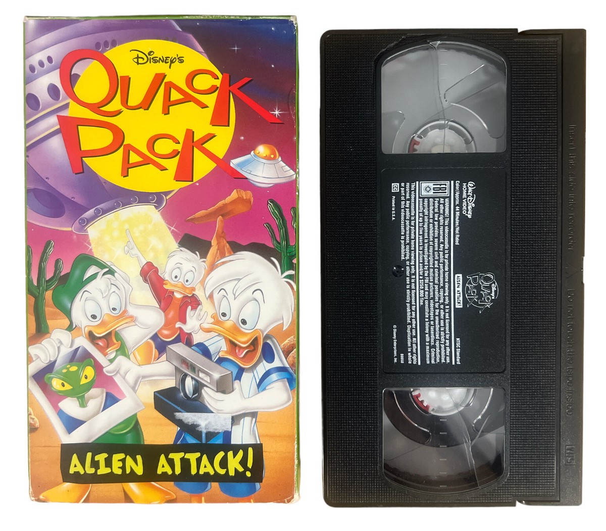 VHS Disneys Quack Pack: Alien Attack (VHS, 1997) 786936041194| eBay
