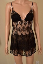 Victoria Secret Black lace chemise small