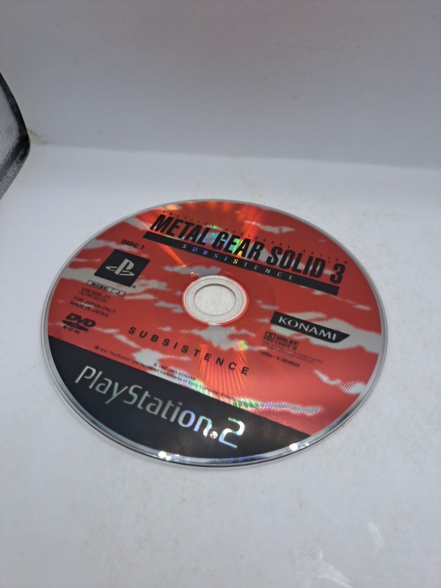 Metal Gear Solid 3: Subsistence PS2 DISC ONE ONLY Japan Import | eBay
