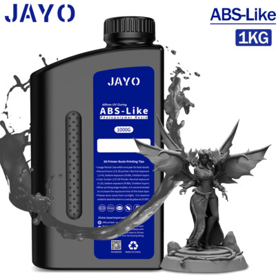 JAYO 1KG ABS-Like 3D Drucker Resin 405nm UV-härtendes Harz Dunkelgrau 4K 8K 10K