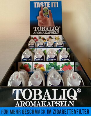 TOBALIQ Aroma Kapseln   100 Kugeln Perlen Klick Filter wie Hoffmann Aroma King