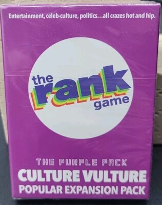 The Rank Game Culture Vulture Popular Expansion The Purple Pack Sealed