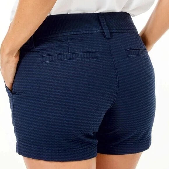 Lilly Pulitzer Solid True Navy Blue Textured The … - image 2