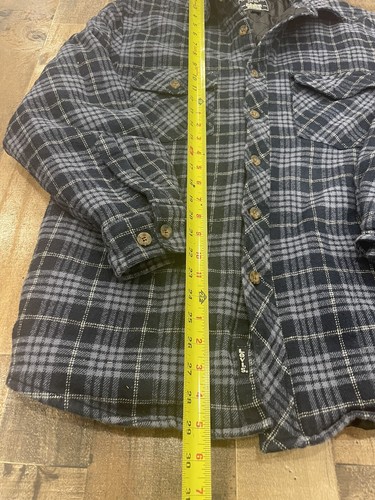 Levi's Levi Strauss Flannel Shacket Heavy Shirt Jacket Button Up Plaid Mens Med - Picture 7 of 9