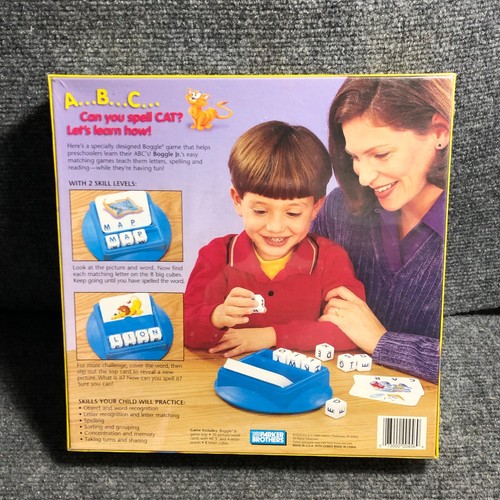 NEW SEALED VTG 1998 Boggle Jr. Preschooler's Game Parker Brothers Ages 3-6 USA - Picture 3 of 7