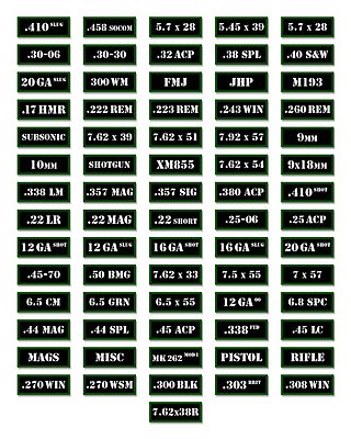 Adesivi Serbatoio Moto Custom Set Di 4 Adesivi Per Scatole Munizioni .308, Tema Molon Labe Proiettile - Decorazione Fai-da-te Per Appassionati Di Armi Sticker Molon Labe .308 - Foto 5