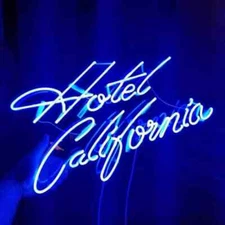 Hotel California Acrylic 20"x16" Neon Light Sign Lamp Beddroom Decor Real Glass