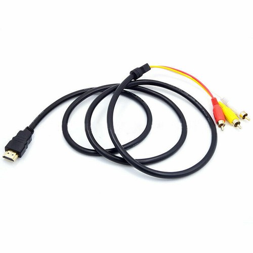 Cavo HDMI Maschio 3 RCA Audio Video Componente Cavo Adattatore TV HDTV DVD 1.5Mt - Foto 4 di 7