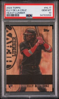 2024 Topps elly de la cruz psa 10 Heavy Lumber Rookie Card | eBay
