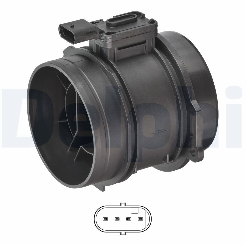 DELPHI AF10771-12B1 Mass Air Flow Sensor for SKODA,VW