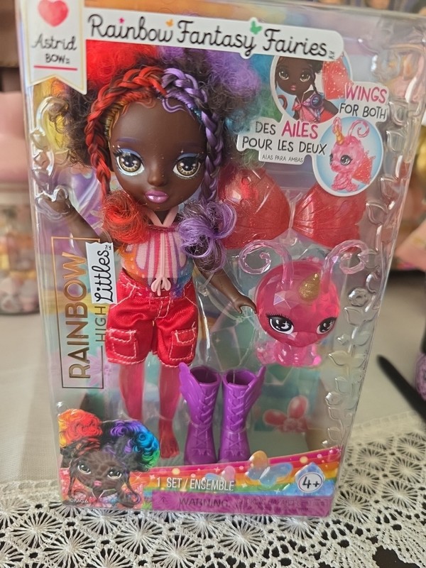 FANTASY FAIRIES Rainbow High Littles RARE ASTRID BOW Doll Pet Butterfly