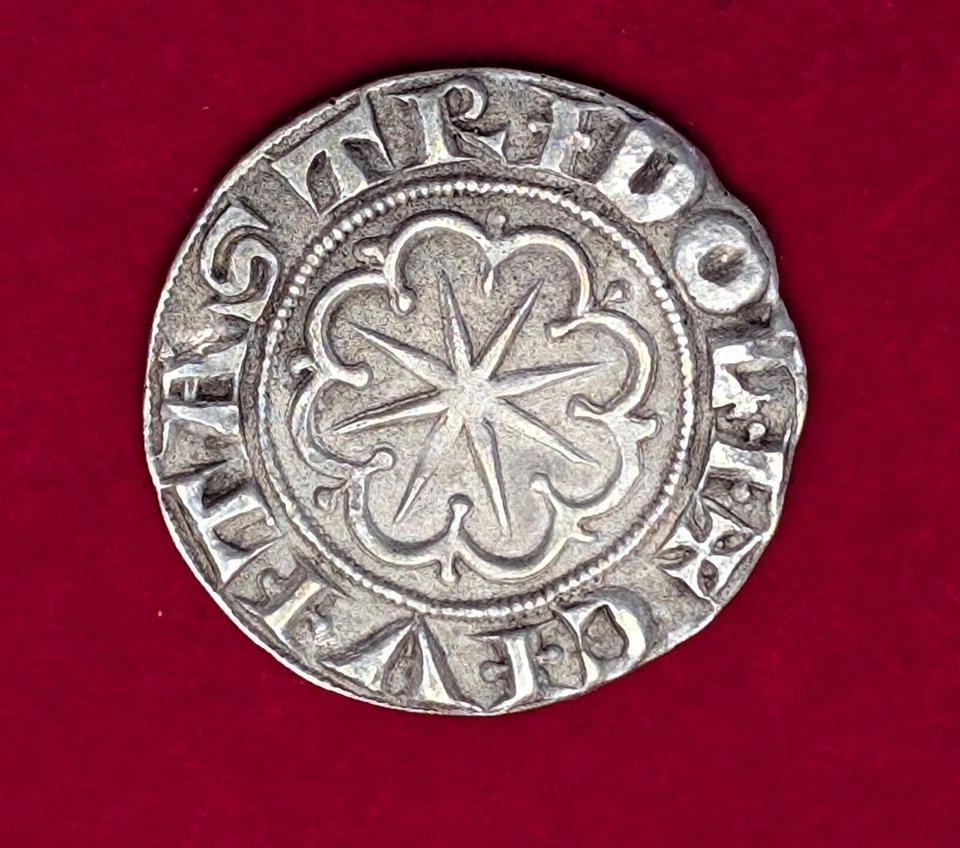 Cruzado Plata Gros de Bohemond VI Príncipe de Antioquía Conde de Trípoli 1251-1275 Foto 4 de 4