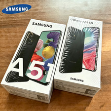   New Sealed Samsung Galaxy A51/A53 128GB-256 Factory Unlocked Black Smartphone