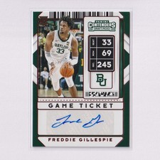 2020 Panini Contenders Draft Picks AUTO Red #101 Freddie Gillespie RC Rookie (B)