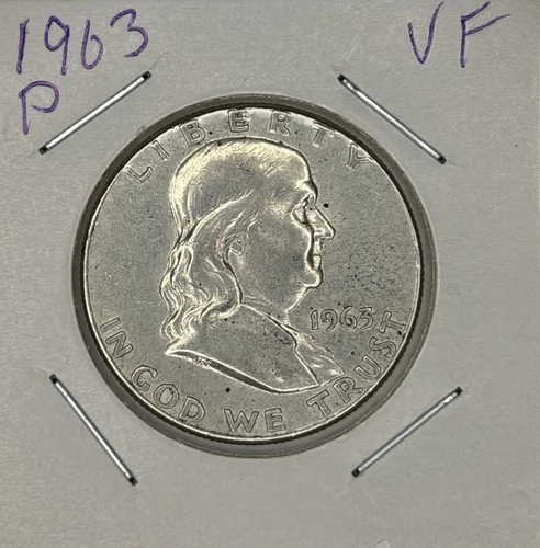 1963-P VF Franklin Silver Half Dollar