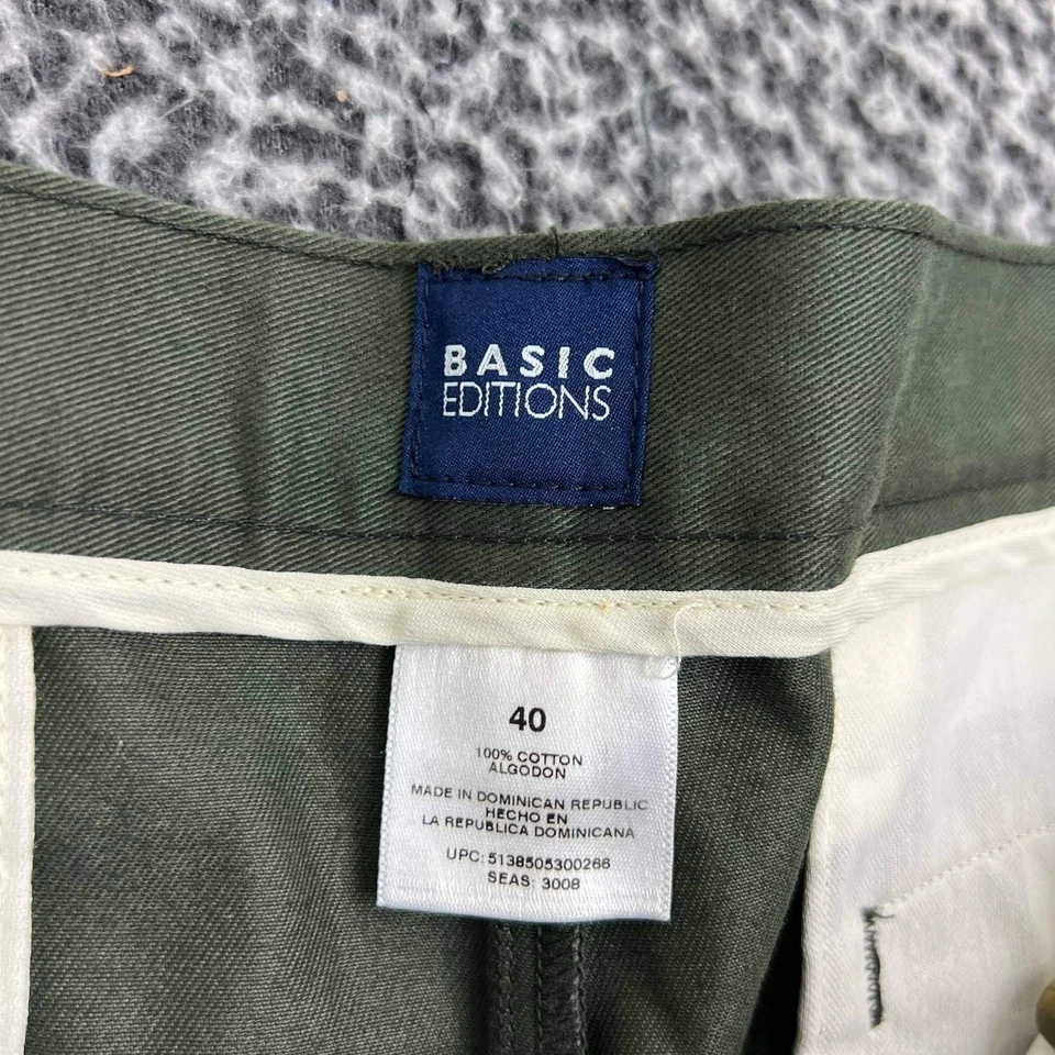 Шорты мужские Basic Editions 40 зеленые с китайскими карманами для взрослых уличные хлопковые - Изображение 3 из 4
