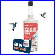 Hummingbird Nectar - 60oz - Attract, Delight, and Energize Your Garden with O...