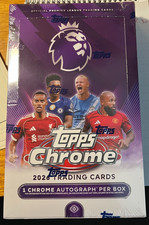 2026 Topps Chrome Premier League soccer Hobby box 1 chrome autograph per box