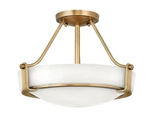 Hinkley Lighting 3220 Hathaway 3 Light 16"W Semi-Flush Bowl - Brass