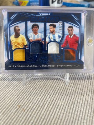 2025 Leaf Trinity Quatro Bronze 22/25 Lionel Messi Cristiano Ronaldo Pele 0c3