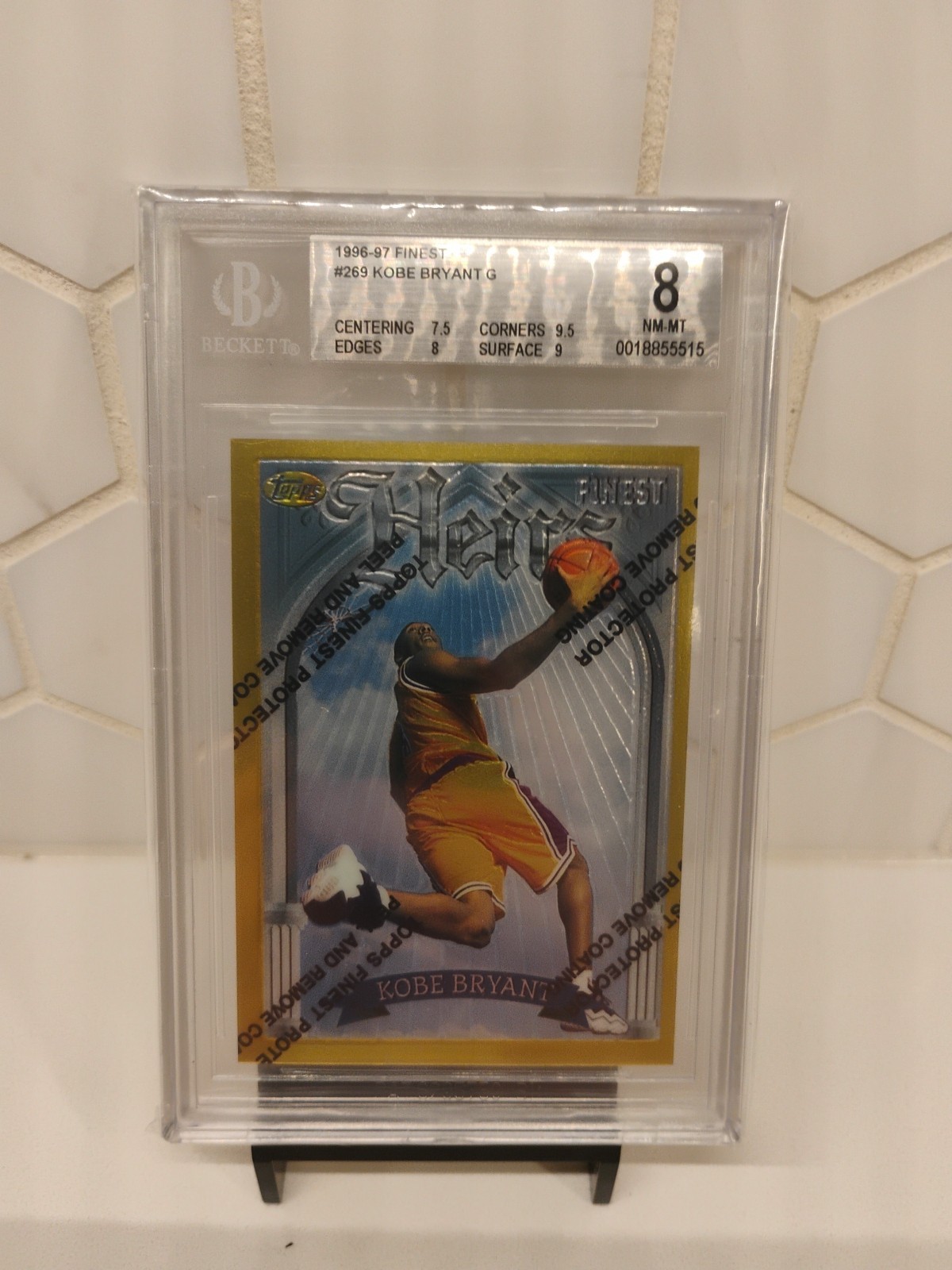 Kobe Bryant 1996 Topps Finest #269 Gold - Base (No Coating) Price