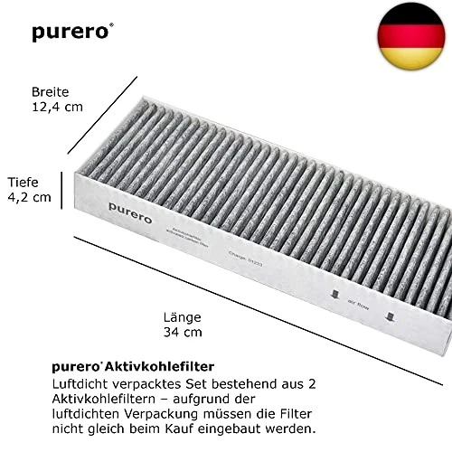 purero Aktivkohlefilter-Set (2er Set) geeignet für Bora BASIC BAKFS, Qualität w - Bild 4 von 4