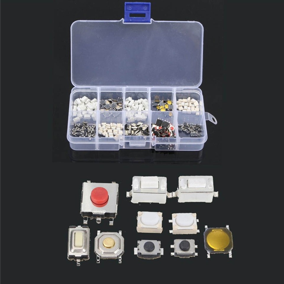 250 Pcs Momentary On/off Button Switching Push-button Electrical ...