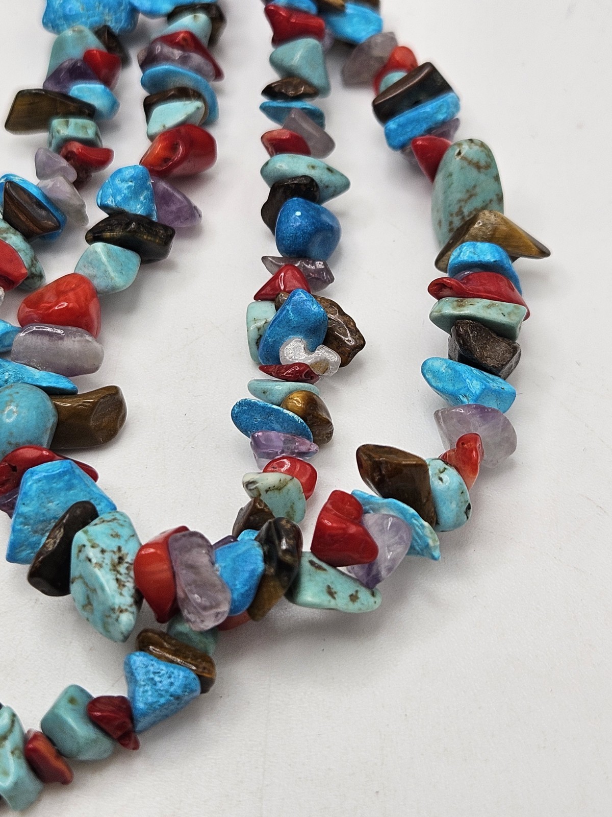 Multi Gemstone Double Strand Beaded Necklace. Sig… - image 11