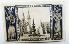 Braunschweiger Staatsbank Altbraunschweig 50 Pfennig  Notgeldschein