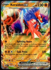 Pokemon TCG Koraidon ex 124/197 2023 Fiamme Ossidiana Doppia Carta Rara - NM