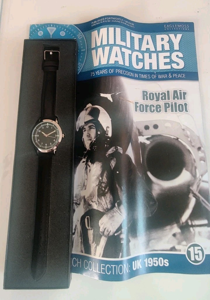  1950s Royal Air Force Pilot Quartz  Watch Eagle Moss Boxed. Brand new 
