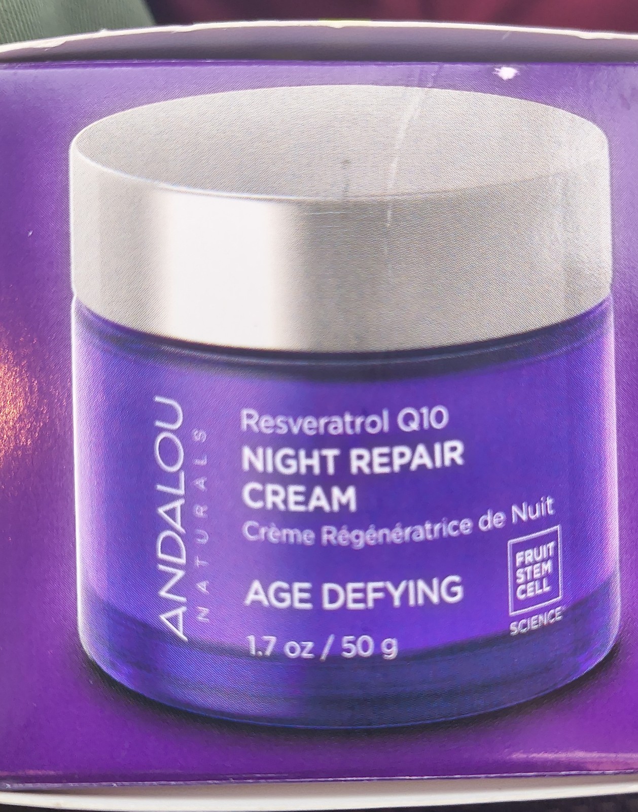 ANDALOU Duo ($57.98 Value) Day&Night Creams 1000 Roses Biome & Resveratrol CoQ10