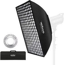80X120 Centimeters/ 32X48 Inches Softbox Lighting with Grid Beehive  Bowens Mou