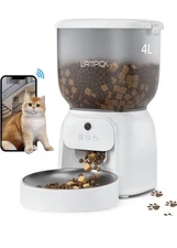 LAMPICK Automatic Cat Feeder with Camera, 1080P HD Video Cat Food Dispenser w...