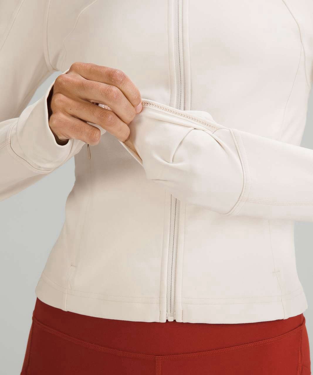 Lululemon Define Cropped Jacket White Opal Size 4 - Gently Used image 2