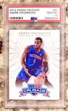 2012 POP 3 ANDRE DRUMMOND ROOKIE RC PANINI CRUSADE #87 PSA 10 GEM MINT!!