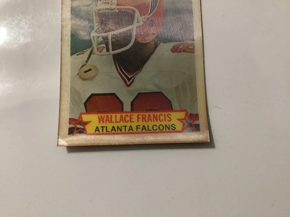 1980 STOP-N-GO 3D CARD WALLACE FRANCIS 2 ATLANTA FALCONS #13 - Image 3 of 4