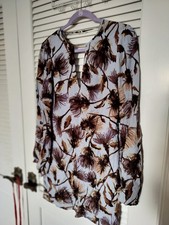 Kimchi Blue Urban Outfitters 100% Rayon Lined Blue Floral Print Dress Size Small