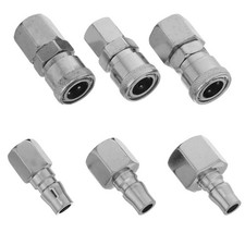 6pcs Air Pipe Quick Connectors Kit, Pneumatic Straight Coupling Fittings, for