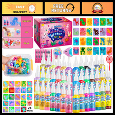 Magic Water Elf Toy Kit for Kids - 40 Bottles Aqua Fairy Gel, 24 Molds 10 Magi