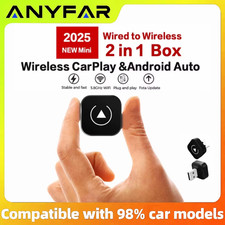 2In1 Wireless Carplay Dongle Wireless Android Auto Adapter AI Smart Box Car Inte