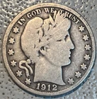 1912  Barber Half Dollar