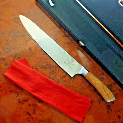 Limited Edition Damast Chefmesser 25,4cm Klinge 67 Lagen Olivenholz Sabatier hrc
