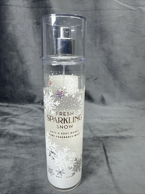Rare Bath And Body Works Fresh Sparkling Snow Fine Fragrance Mist Discontinued