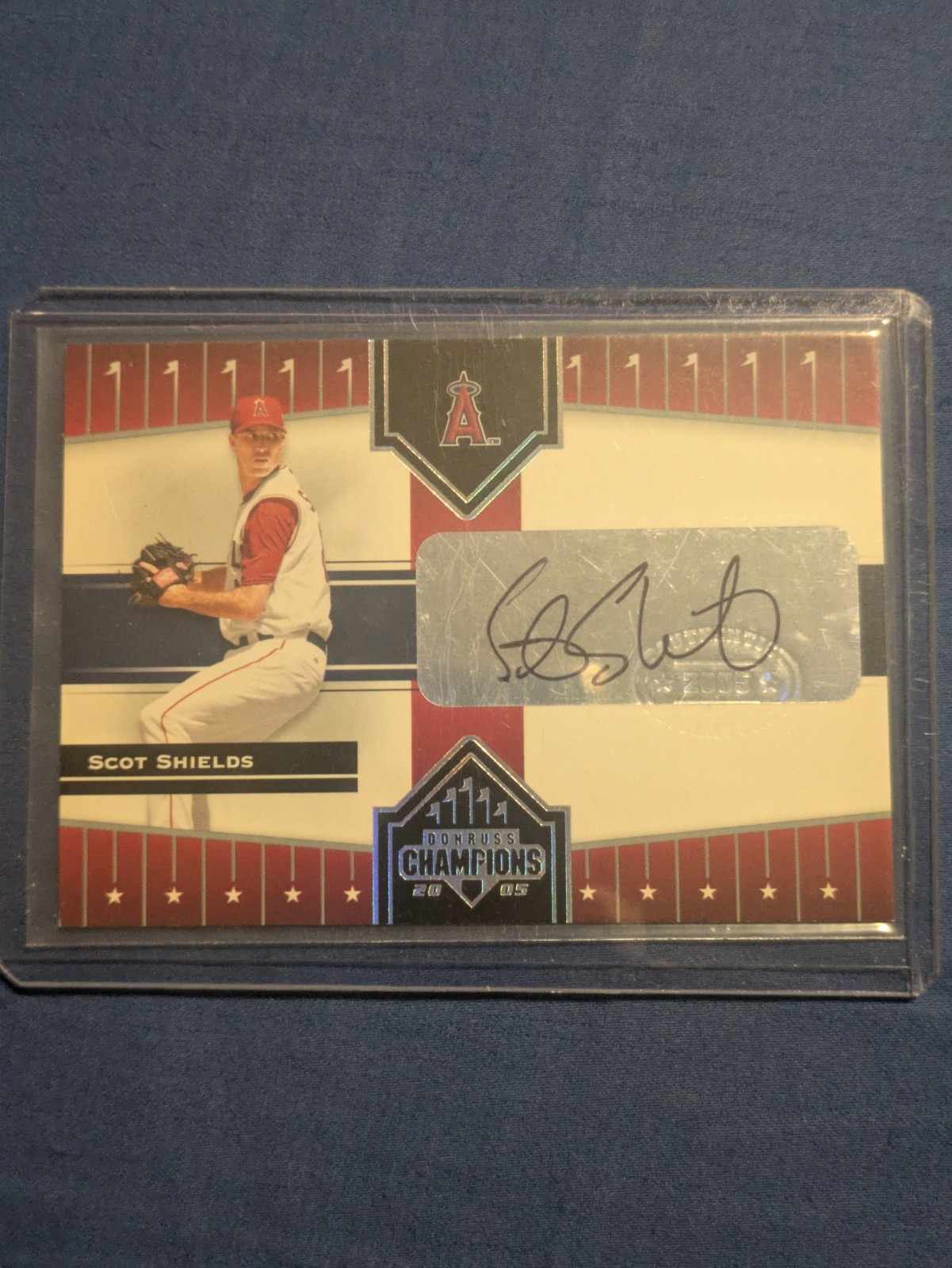 2005 Donruss Champions - Scot Shields #392 Impressions Autograph ANGELS NM-MT