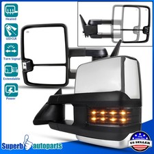 Fits 88-98 C10 Ck Power Heated Smoke Led Signal Towing Side Mirrors Pair Fits 88-98 C10 Ck Power Heated Smoke Led Signal Towing Side Mirrors Pair