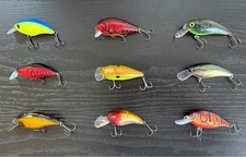 O.S.P Nories Shallow Crankbait 9-Piece Set Used